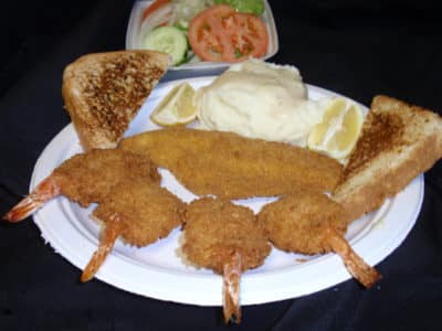 Shrimp and Catfish Dinner-Tex Star Grill